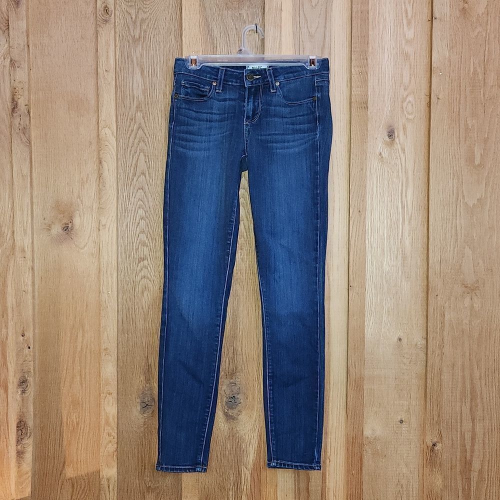 Paige Designer Ultra Skinny Low Rise Verdugo Denim Jeans, Size 25, Blue